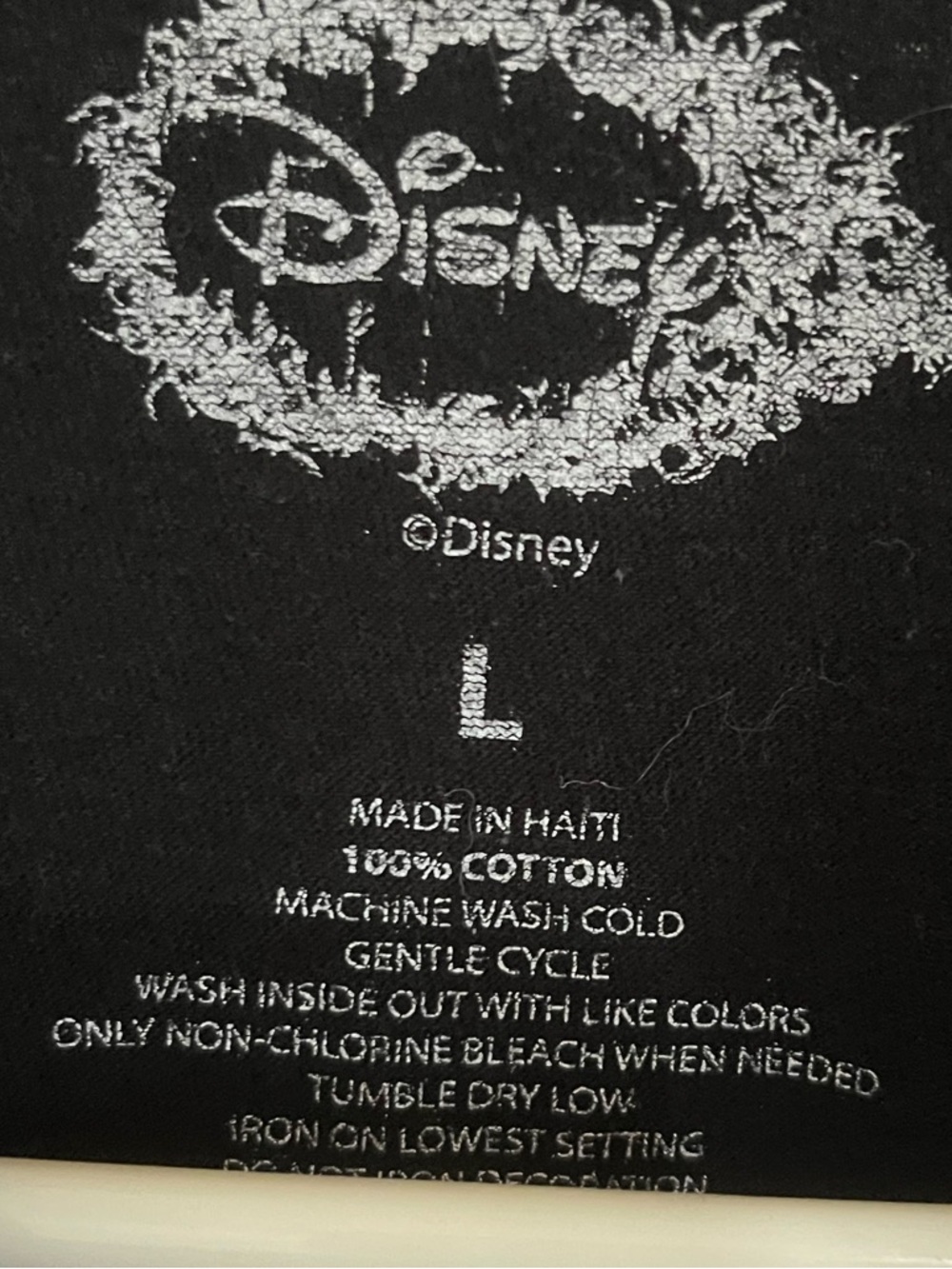 Disney Black Tee with Holiday Stitch Graphic - Picture 3 of 3